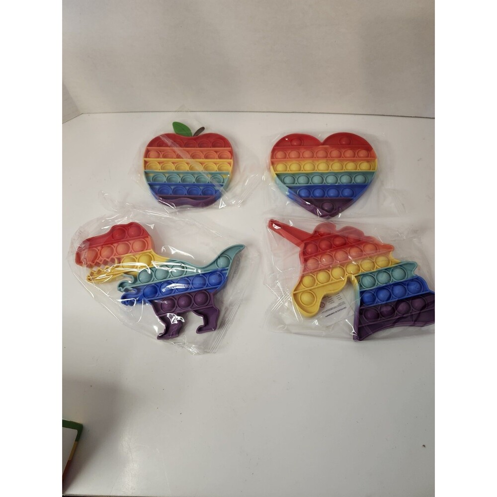 Lot of 4 Pop Fidget Sensory Toys